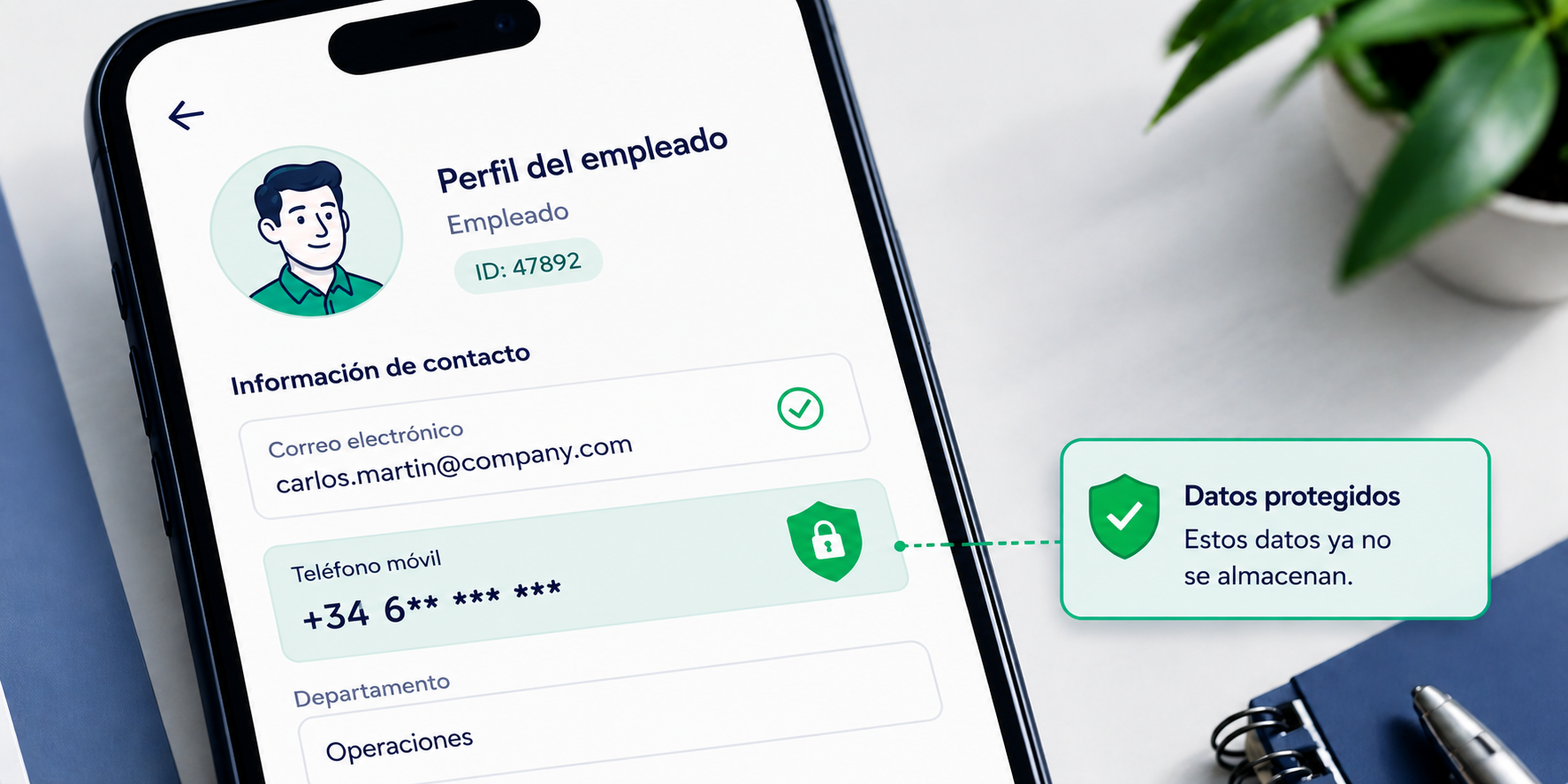 Minimización de datos: Por qué el departamento de RRHH no debería conocer los números de teléfono personales de sus empleados